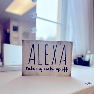 Custom made wooden sign